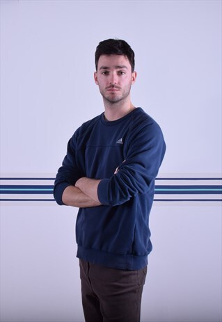NAVY ADIDAS SWEATSHIRT