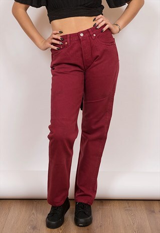LEVI 501 HIGH WAISTED DENIM JEANS