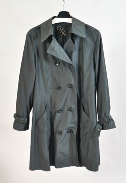 Vintage 00s trench coat in dark grey
