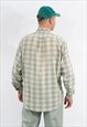 MARLBORO VINTAGE PLAID SHIRT LONG SLEEVE TOP