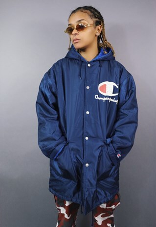 VINTAGE CHAMPION SPORT LONG HOODED COAT