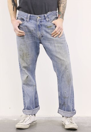 VINTAGE BLUE LEVI'S PAINT 514 JEANS