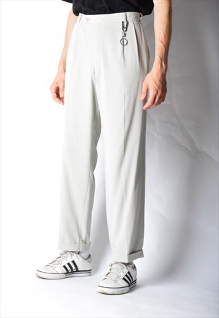 VINTAGE 90S BEIGE MINIMALIST PANTS