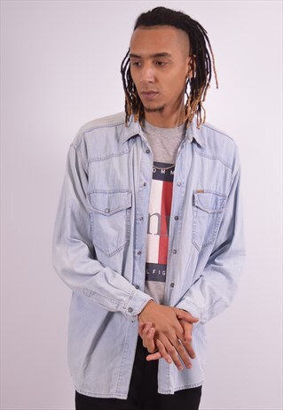 VINTAGE MUSTANG DENIM SHIRT BLUE