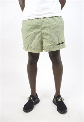 VINTAGE 90'S ADIDAS KHAKI SPORT SHORTS