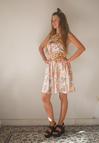 VINTAGE RARE FIND DRESS 60S 70S 50S BOHO BOHEMIAN DRESS