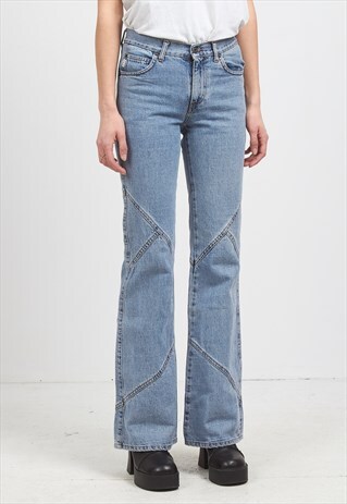 VINTAGE BLUE GUESS BOOT CUT DENIM JEANS