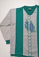 80'S 90'S ACTIVE UNISEX SWEATSHIRT FOOTBALL PRINT 