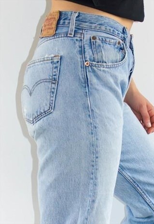 VINTAGE 90'S 501 HIGH WAIST DISTRESSED LEVI'S