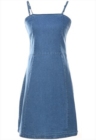 Vintage Medium Wash Denim Dress - S