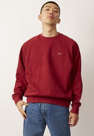 VINTAGE 90'S NIKE MAROON SWEATER