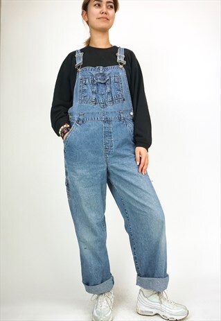 VINTAGE 90'S DENIM DUNGAREES