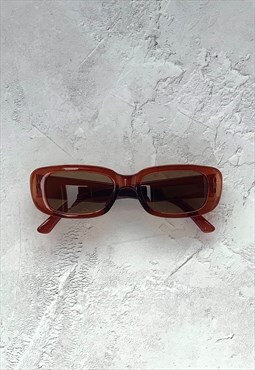 BOO DESIGNED Brown Square Sunglasses