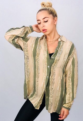VINTAGE OVERSIZED PATTERN SHIRT