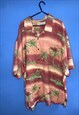 VINTAGE FESTIVAL PEACH TOMMY BAHAMA HAWAIIAN XXL SHIRT