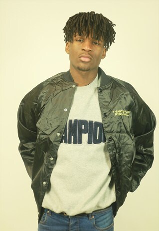 VINTAGE 90S SATIN BOMBER JACKET