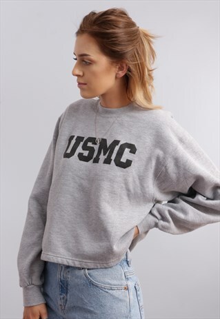 VINTAGE REWORKED CROPPED SWEATSHIRT Z795