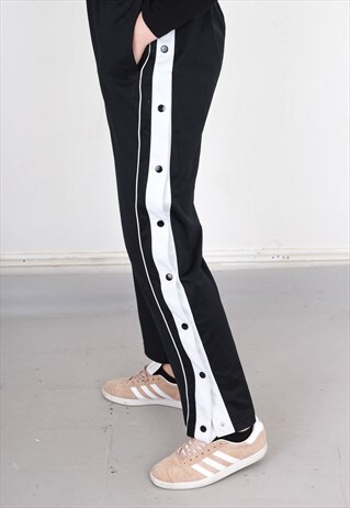 VINTAGE BLACK POPPER TRACK PANT