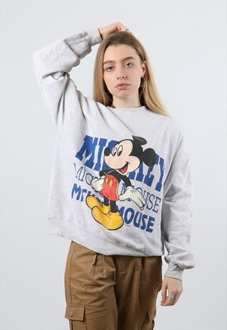 VINTAGE DISNEY OVERSIZED GREY SWEATSHIRT