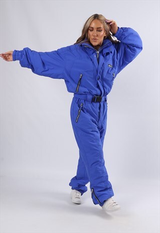 VINTAGE ELLESSE FULL SKI SUIT SNOW TALL UK 16 - 18 XL (93M)