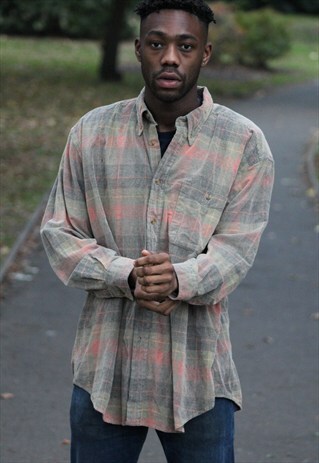 VINTAGE // 90'S // CORDUROY STYLE SHIRT