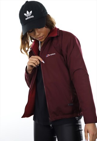 VINTAGE BERGHAUS REVERSIBLE JACKET FLEECE RED