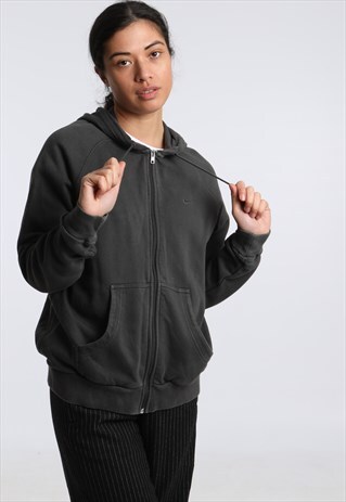 90S NIKE EMBROIDERED LOGO ZIPPED HOODIE