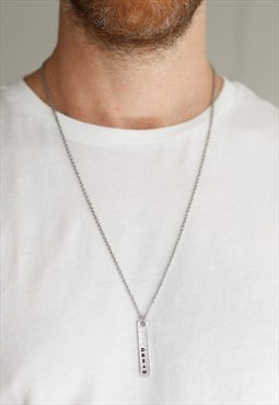 Dream chain necklace for men silver gift him stainless steel
