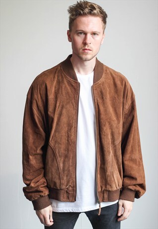 VINTAGE SUEDE BOMBER JACKET