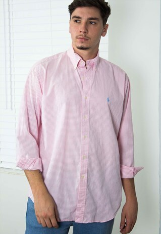 VINTAG POLO RALPH LAUREN SHIRT LOGO 90S M 7.2