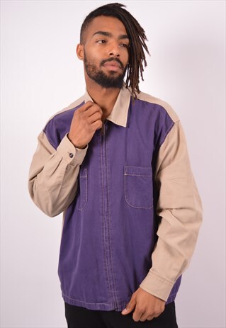 VINTAGE DIESEL DENIM SHIRT PURPLE