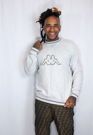 KAPPA GREY VINTAGE SWEATSHIRT