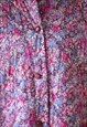 PINK AND PURPLE FLORAL SOFT DRESSING GOWN