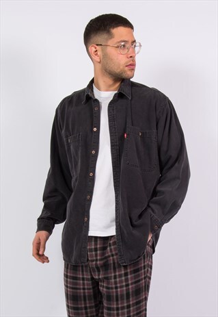 90'S LEVI'S BLACK DENIM SHIRT