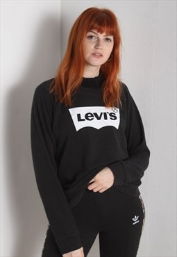 Vintage Levis Big Logo Sweatshirt Black