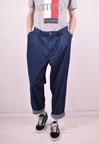 TOMMY HILFIGER MENS VINTAGE JEANS W34 L29 BLUE 90'S