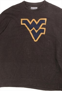 Vintage  Section Sweatshirt WV College Crewneck Grey Medium