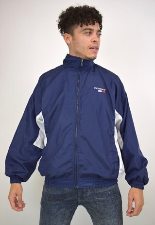 VINTAGE 90S TOMMY HILFIGER BLUE JACKET