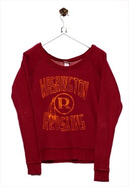 Vintage junk food  Sweatshirt Washington Redskins Print Red