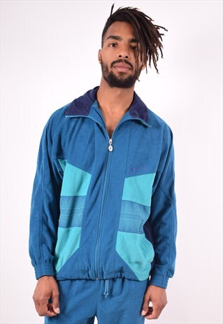 LOTTO MENS VINTAGE FULL TRACKSUIT MEDIUM BLUE 90S