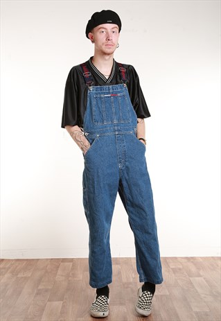 TOMMY HILFIGER LONG DENIM DUNGAREES - M