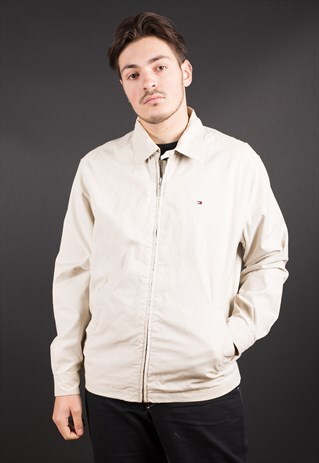 BEIGE HARRINGTON BOMBER JACKET BY TOMMY HILFIGER