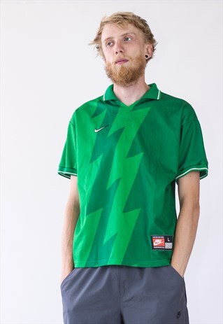 VINTAGE MENS NIKE TEAM JERSEY STYLE T-SHIRT