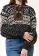 NORWAY KNITWEAR ABSTRACT ORNAMENT WOOL JUMPER 5604