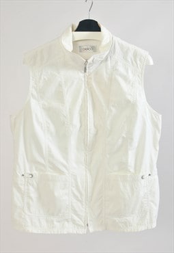 Vintage 00s shell vest in white