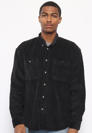VINTAGE CORDUROY SHIRT BLACK
