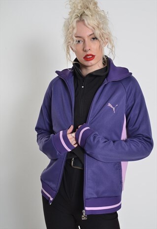 VINTAGE PUMA TRACKSUIT JACKET PURPLE