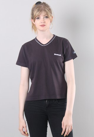 VINTAGE 90S REEBOK NAVY BLUE T-SHIRT TOP