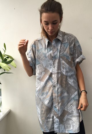 CRAZY PATTERN OVERSIZED RETRO VINTAGE UNISEX FESTIVAL SHIRT