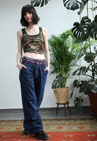 VINTAGE 90'S TOMMY HILFIGER WIDE LEG BOYFRIEND JEANS